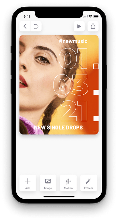 A PosterBoost app on an iPhone.
